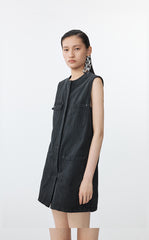 Jumpsuit / JNBY Raw Edge Cotton Sleeveless Jumpsuit