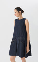 Dress / JNBY Sleeveless Cotton Shift Dress