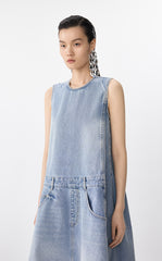 Dress / JNBY Sleeveless Cotton Shift Dress