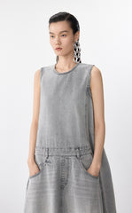 Dress / JNBY Sleeveless Cotton Shift Dress