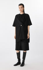 Dress / JNBY Asymmetric Cotton Short Sleeve Dress