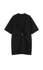 Dress / JNBY Asymmetric Cotton Short Sleeve Dress
