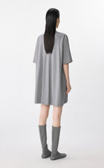 Dress / JNBY Asymmetric Cotton Short Sleeve Dress