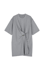Dress / JNBY Asymmetric Cotton Short Sleeve Dress