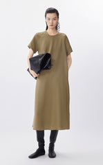Dress / JNBY Silk A-Line Short Sleeve Dress