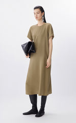 Dress / JNBY Silk A-Line Short Sleeve Dress