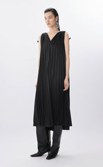 Dress / JNBY Pleated Satin A-Line Dress