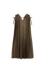 Dress / JNBY Pleated Satin A-Line Dress