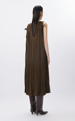 Dress / JNBY Pleated Satin A-Line Dress