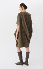 Dress / JNBY Irregular Urban Short Sleeve Dress