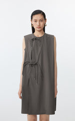 Dress / JNBY Oversized Dress with Chinese Button Closure