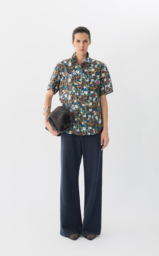 Shirt / JNBY Liberty Floral Short Sleeve Shirt