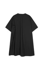 Dress / JNBY Pleated Poplin V-Neck Dress