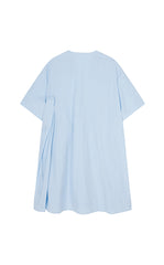 Dress / JNBY Pleated Poplin V-Neck Dress