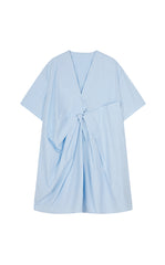 Dress / JNBY Pleated Poplin V-Neck Dress
