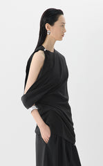 Dress / JNBY Twisted Cotton Sleeveless Dress