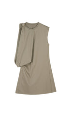 Dress / JNBY Twisted Cotton Sleeveless Dress