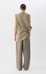 Dress / JNBY Twisted Cotton Sleeveless Dress