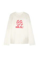 T-shirt / JNBY Black & White Comic Print Cotton Tee