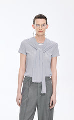 T-Shirt / JNBY Layered Deconstructed Cotton Tee