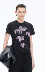 T-shirt / JNBY Animal Graphic Stretch Cotton Tee