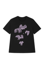 T-shirt / JNBY Animal Graphic Stretch Cotton Tee