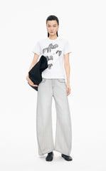 T-shirt / JNBY Animal Graphic Stretch Cotton Tee
