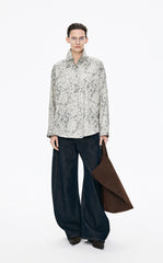 Shirt / JNBY Colored Pencil Floral Cotton Shirt