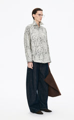 Shirt / JNBY Colored Pencil Floral Cotton Shirt