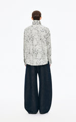 Shirt / JNBY Colored Pencil Floral Cotton Shirt