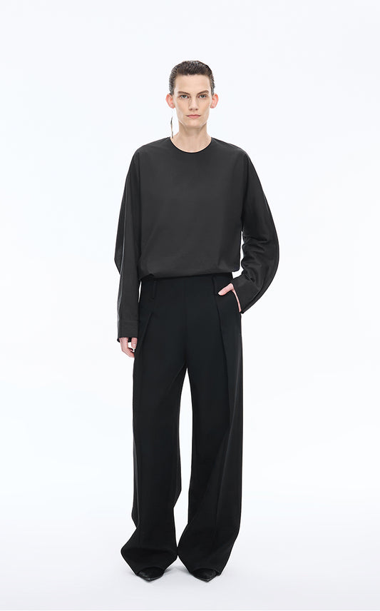 Shirt / JNBY Loose Cotton & Mulberry Silk Top