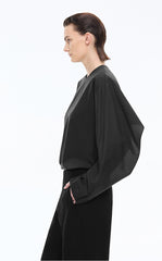 Shirt / JNBY Loose Cotton & Mulberry Silk Top