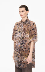 Shirt / JNBY Kew Gardens Pleated Floral Loose Shirt