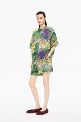 Shirt / JNBY Kew Gardens Pleated Floral Loose Shirt
