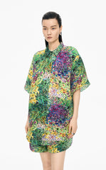 Shirt / JNBY Kew Gardens Pleated Floral Loose Shirt