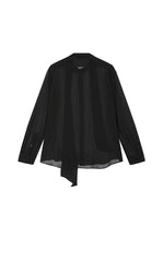 Shirt / JNBY Silk Asymmetric Long Sleeve Shirt
