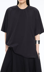 Shirt / JNBY Loose Cotton Poplin Short Sleeve Shirt