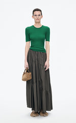 Sweater / JNBY Slim Fit Ultra-Thin Short Sleeve Pullover