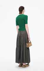 Sweater / JNBY Slim Fit Ultra-Thin Short Sleeve Pullover