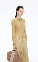 Sweater / JNBY Slim Fit Ultra-Thin Long Sleeve Pullover