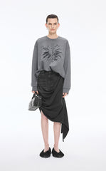 Skirt / JNBY Mid-Length Cotton Tencel Skirt