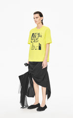 Skirt / JNBY Mid-Length Cotton Tencel Skirt