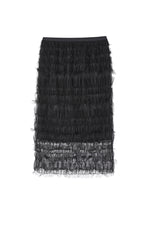 Skirt / JNBY 3D Floral Nylon Mesh Midi Skirt