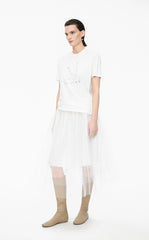 Skirt / JNBY Layered A-Line Tulle Midi Skirt