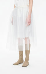 Skirt / JNBY Layered A-Line Tulle Midi Skirt