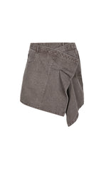 Skirt / JNBY Italian Cotton Twill A-Line Mini Skirt