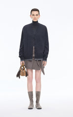 Skirt / JNBY Italian Cotton Twill A-Line Mini Skirt