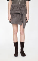 Skirt / JNBY Italian Cotton Twill A-Line Mini Skirt