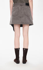 Skirt / JNBY Italian Cotton Twill A-Line Mini Skirt