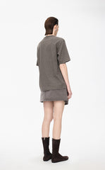 Skirt / JNBY Italian Cotton Twill A-Line Mini Skirt